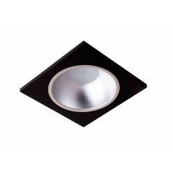 Врізний точковий світильник MJ-Light 6002S BK + 3001R SS (Китай)