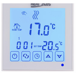 Терморегулятор HEAT PLUS BHT-323WB білий, чорний (Південна Корея)