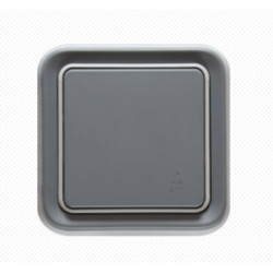 Вимикач 1-кл сірий пластик Legrand Plexo IP55