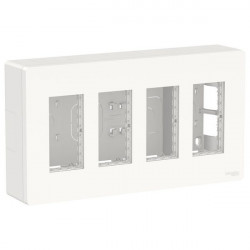 Блок unica system+ відкрита вставка 4х2 білий, NU124418